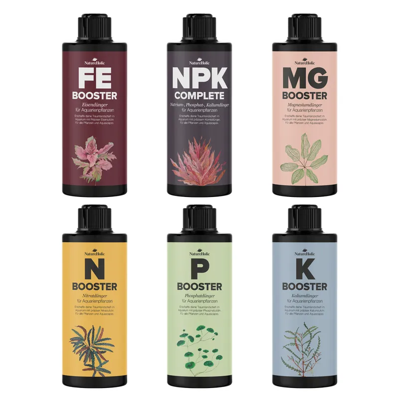 Neue Ware Natureholic Aquarium Dünger Komplettset, 6 x 500 ml